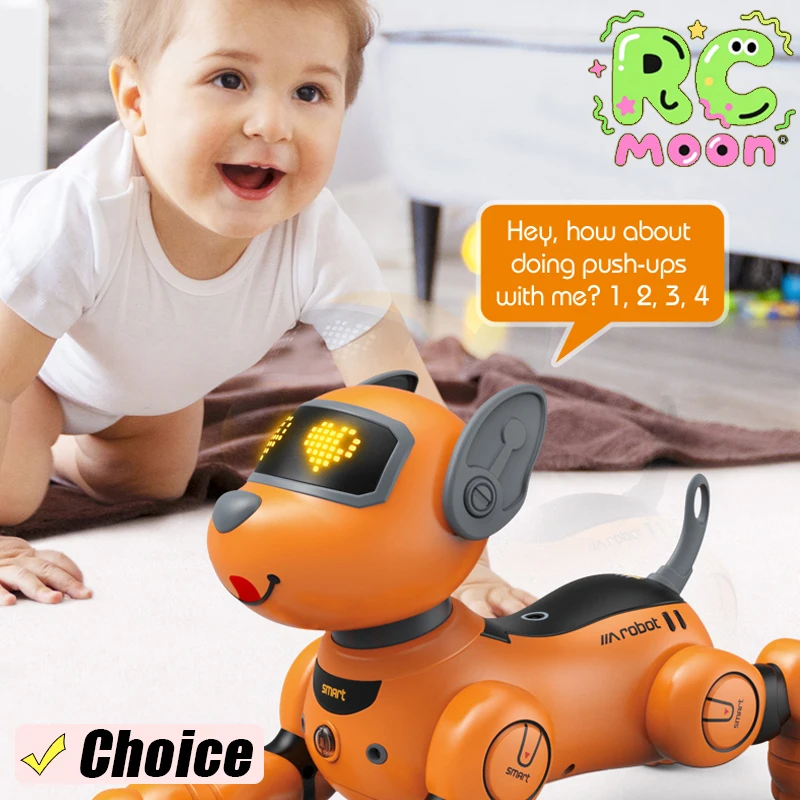 

Remote Control Robot Dog Intelligent Stunt Dance Touch Sense Ai Programmable Voice Controlled Children's Educational Toys Gifts