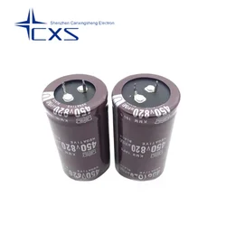 820UF450V 450V820UF 35*50/60MM Japan NCC Black King Kong Electrolytic Capacitor can replace 400V820UF