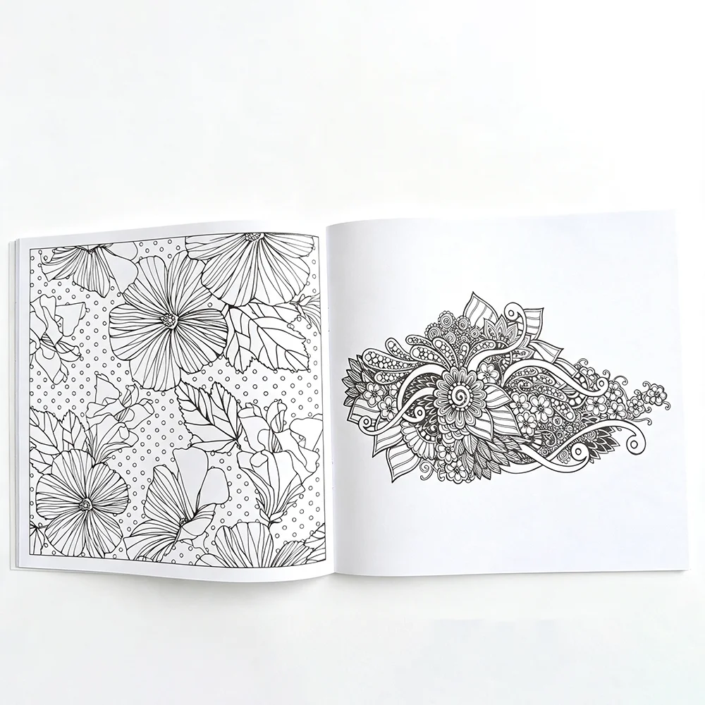 24-seitiges Mandala-Malbuch, Malbuch, Graffiti-Zeichnung, Stressabbau für Erwachsene – Detail 4