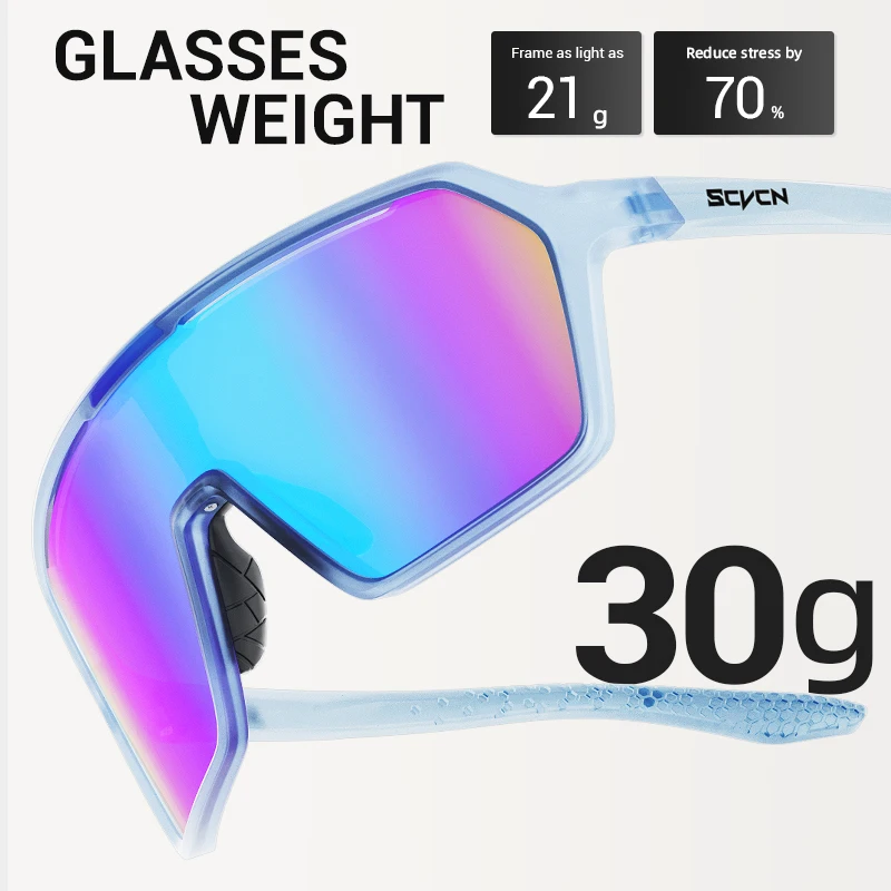 SCVCN Outdoor UV400 Protection Sports Glasses Cycling Sunglasses Men Women Outdoor Riding Windproof Goggles Driving Eyewear