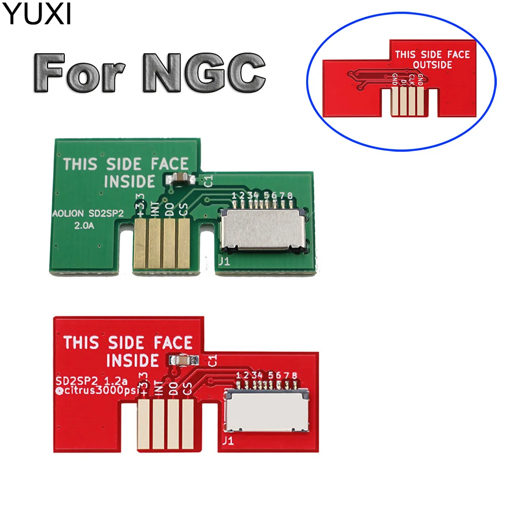 

1PCS P82F Replacement Micro SD Card Adapter TF Card Reader for NGC Game Cube SD2SP2 SDLoad SDL Adapter Professional Repair Parts