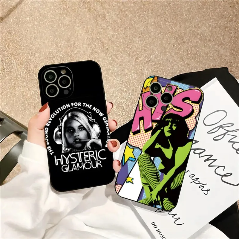 

Hysteric Glamour Girl Dumb Phone Case For Iphone 13ProMax 15 11 13 14 Pro Xs Max Mini Xr X 7 8 6 6s Plus Shell Coque