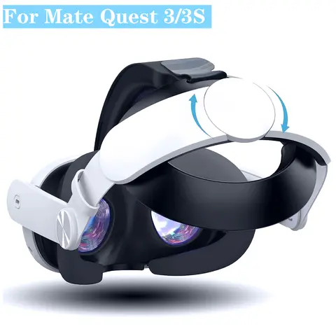 메타 퀘스트 3S VR 헤드셋 교체용 엘리트 스트랩, 메타 퀘스트 3 액세서리용 조절 가능한 헤드 스트랩, 향상된 편안함