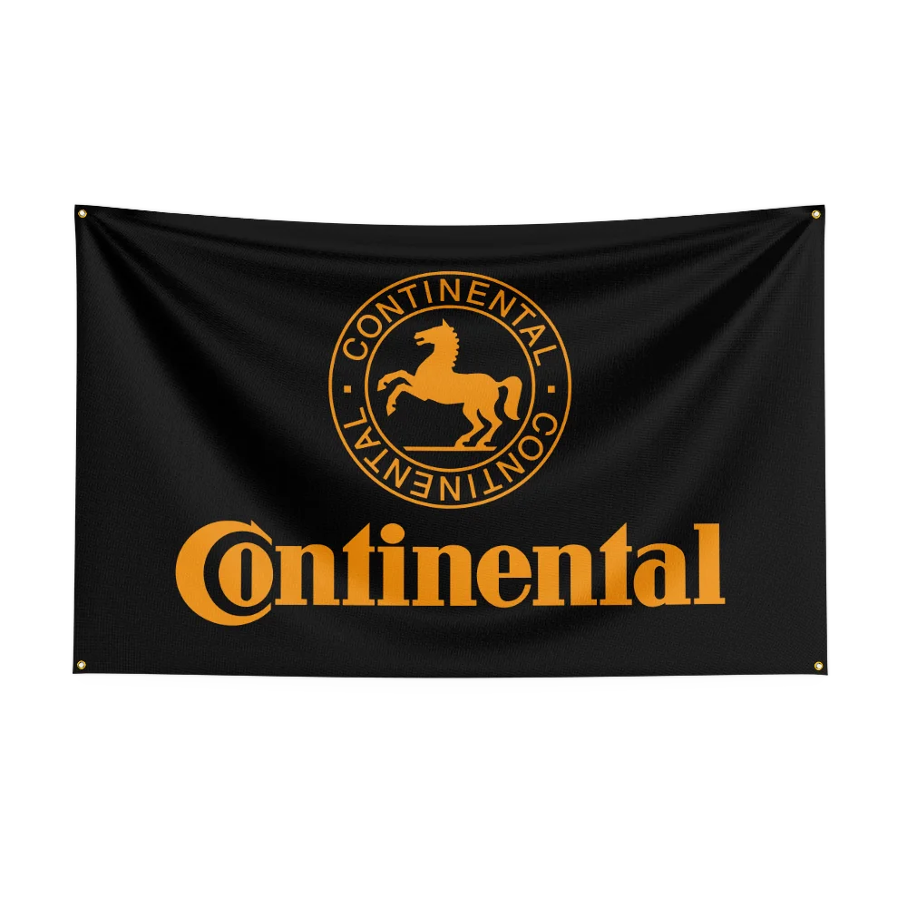 3x5ft C-Continental Tiress Auto Parts Flag Room Decor Flag Outdoor Decorations Flags for Rooms
