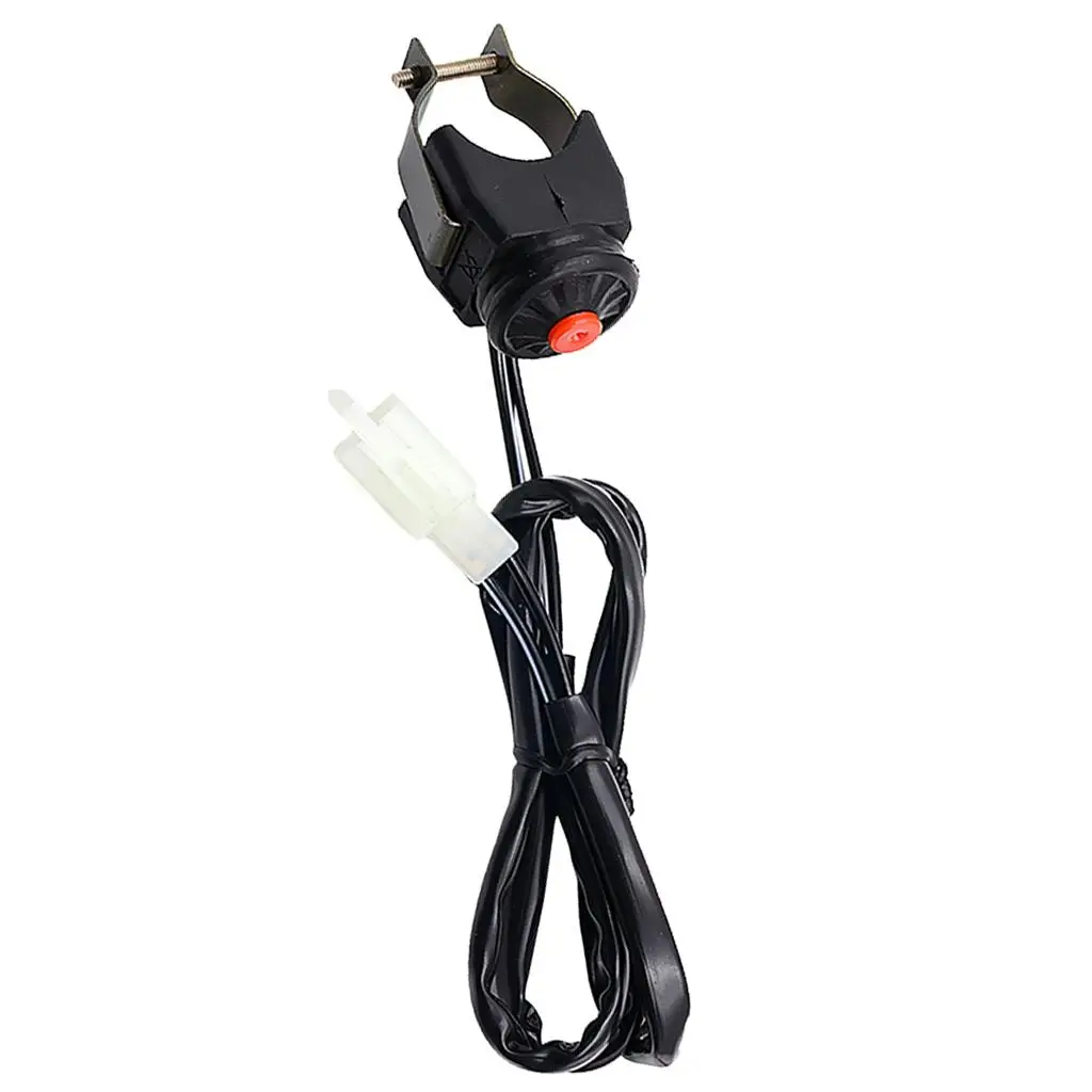 Red Handlebar Kill Switch Button Universal Horn Starter Light Switch for Off Road Bikes