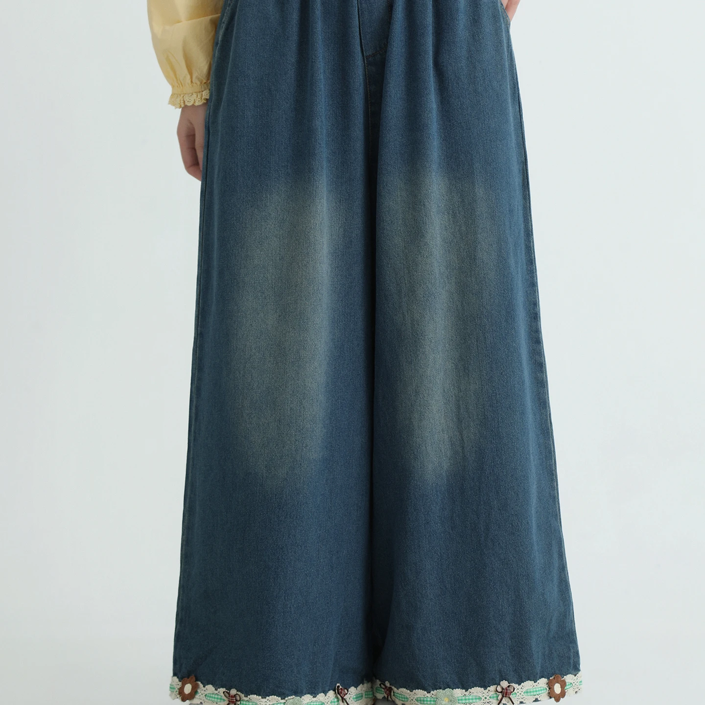 

Женские джинсы с высокой талией, прямые, с цветочным узором, из денима, весенние, модные, утягивающие, из смесового хлопка, комфортные, теплые