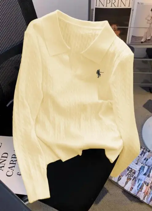 Herfst/Winter Nieuwe Damesmode Casual Stijl Effen Kleur Trui Met Lange Mouwen Dameskleding