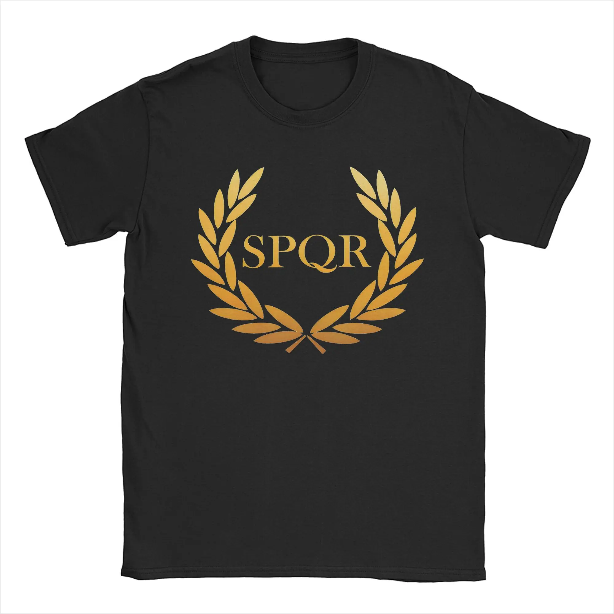 SPQR Camp Jupiter Percy Jackson Tshirt Men's 100%Cotton Tops Streetwear  Round Neck Short Sleeve