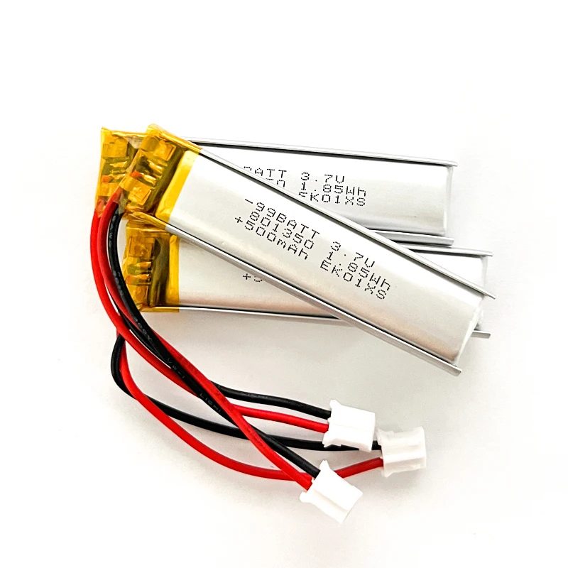 8 szt. 3.7V 500mAh 801350 081350 Polimerowe Litowo-Polimerowe Akumulatory Litowo-Polimerowe do Ładowania do Słuchawek Bluetooth, Głośników, Poidła dla Zwierząt, Termometru — zdjęcie produktu 4