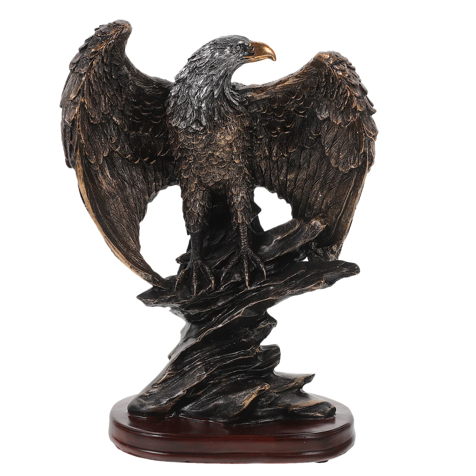 

Resin Eagle Statue Artistic Decorative Sculpture for Home Office Garden Yard Desktop Adornment Eagle Figurines