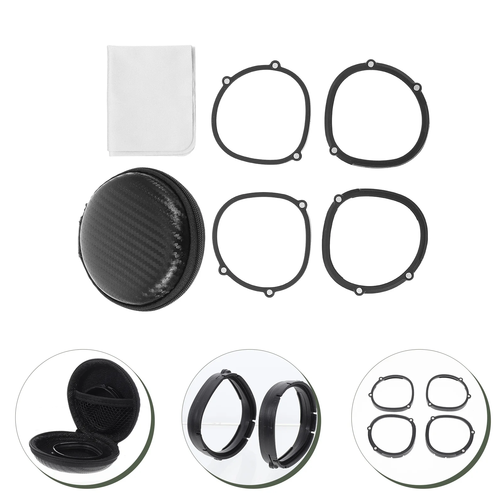 

1 Set Vr Glasses Accessories Magnetic Lens Frames For 2 Anti-Blue Light Scratch Resistant Replacement Parts Compatible