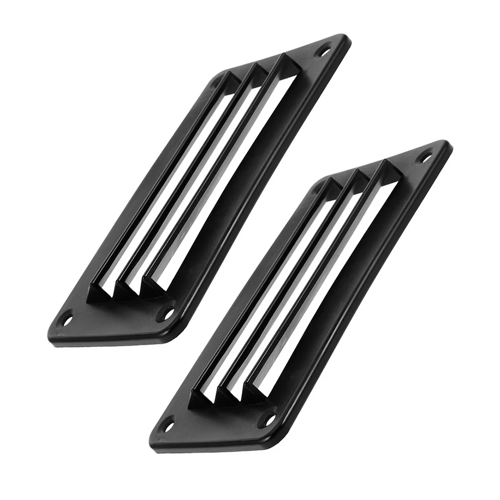 

2Pcs Black Marine Air Vent Louver Covers Rectangular Exhaust Vent Outlet for Boat Rv Yacht Camper Boat Grill Covers