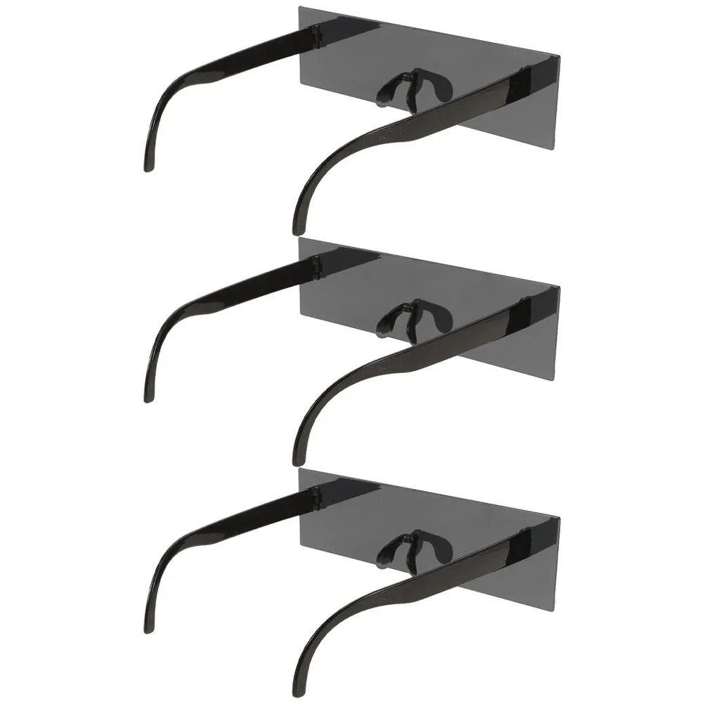 

3pcs Pixelated Censorship Novelty Sunglasses Unisex Plastic Photo Booth Props Funny Party Glasses For Halloween Carnival