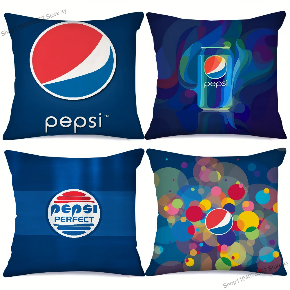 1PC P-Pepsi Pillow Case Square Pillow Cushion Cover Bedroom Sofa Room Decoration Casual Pillow Cover