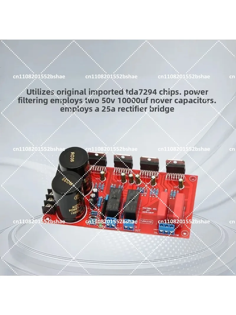 TDA7294 Dual Channel Amplifier Board with BTL Speaker Protection High Power HIFI Audio