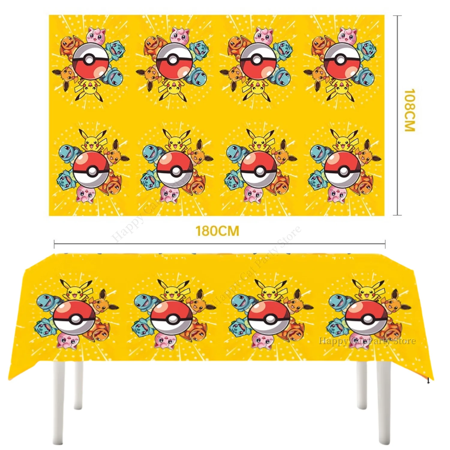 Pokemon Tischdecke Geburtstag Party Dekor Pikachu Einweg Tisch Abdeckung Tischdecke Baby Dusche Liefert Kinder Party Gefälligkeiten Geschenk