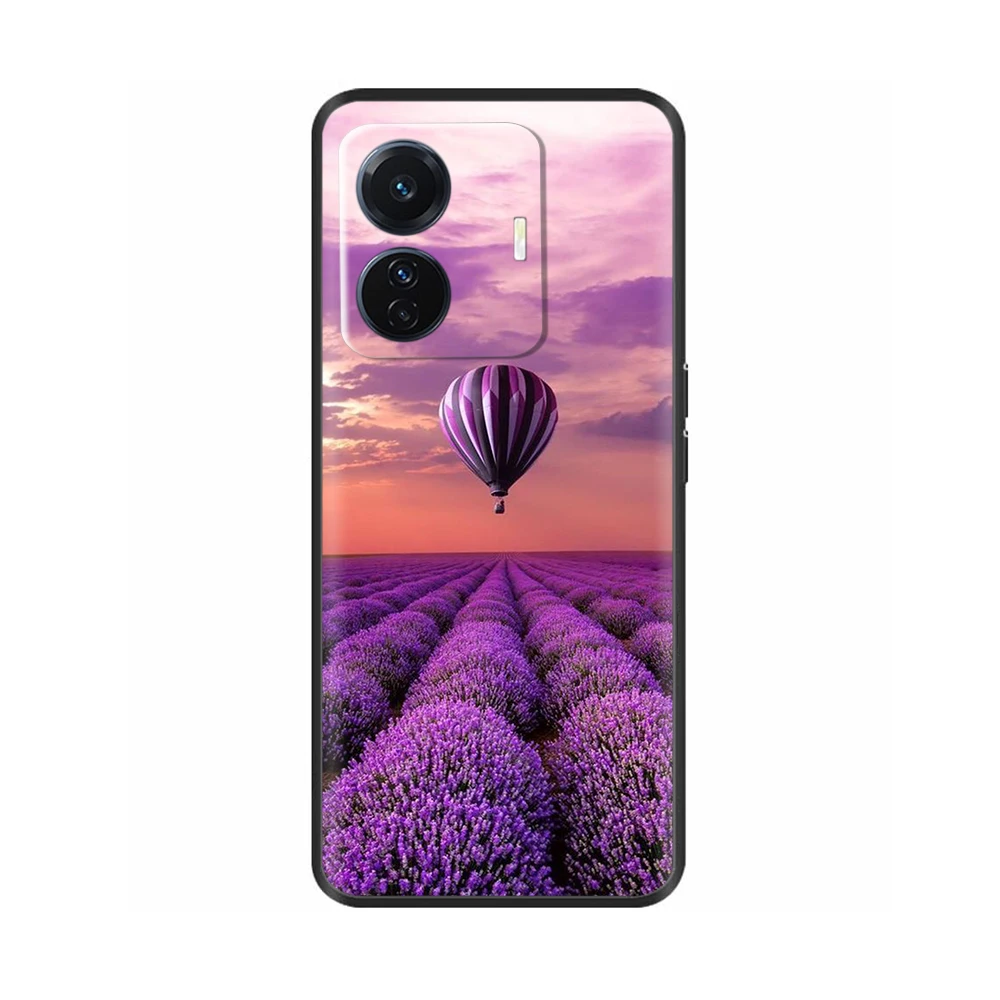 For Vivo T1 4G 44W Case T1 Painted Soft Silicone Phone Case Back Cover For Vivo T1 Pro T 1 Pro T1pro Case Coque Funda Shell Para