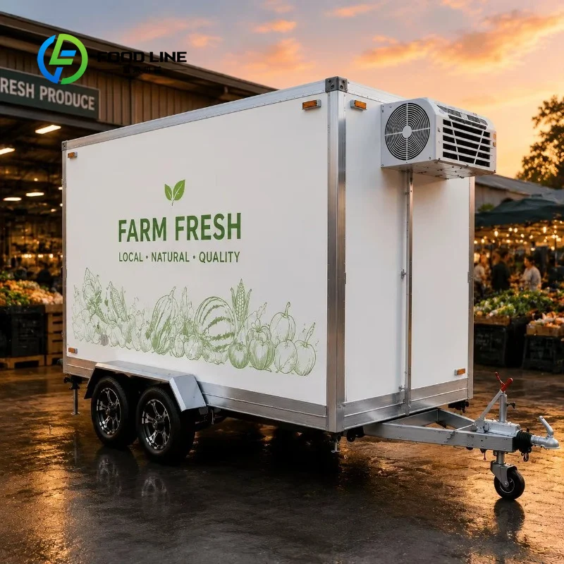 Customized Cold Chain Transport Trailer With Dual Axle And High Efficiency Compressor For Dairy Products Bulk Order Huge Savings