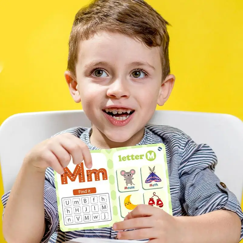 Educational Learning Cards Learning Cards 30Pieces Alphabet Flash Cards Shape Interactive Educational Toy Sight Words Sensory To