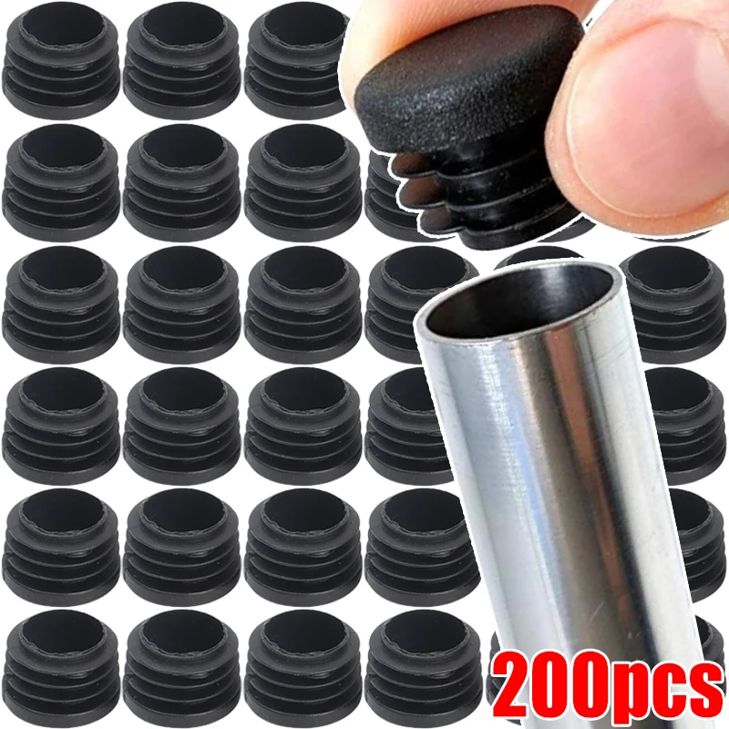 20/200pcs เก้าอี้ขา Caps Protector รอบพลาสติก End CAPS ท่อแทรกปลั๊กเฟอร์นิเจอร์ตารางเท้าท่อ End ฝาครอบฮาร์ดแวร์