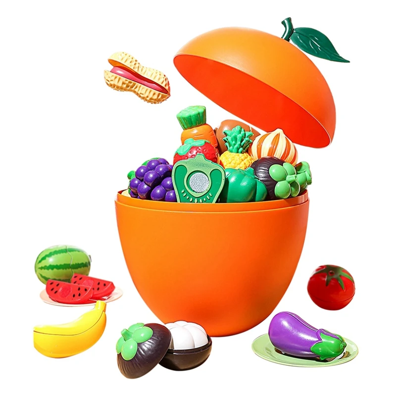 Children Fruits And Vegetables Toys Vegetables Play Kitchen Early Education Interactive Game Toys For Children