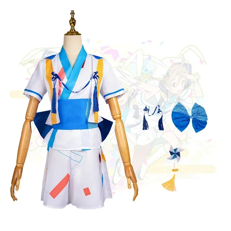 Music Game Ensemble Stars Ra Bits Nito Nazuna Mashiro Tomoya Shino Hajime Rabbit Ears Cosplay Costume Top Jacket Shor MN9