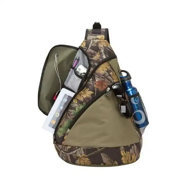 

Travelwell Mochila Bandolera Unisex Camuflaje, Poliéster 600D
