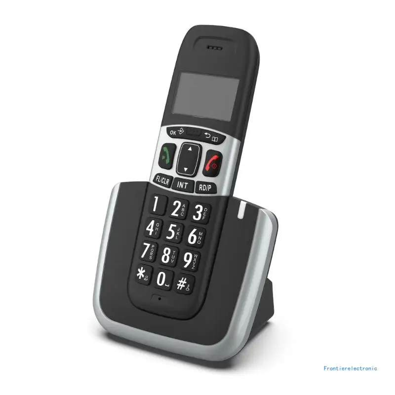 D1004-D Cordless Telephone With Answering Machine Large LCD CallerID Storage Redials Low Radiation for Home Business