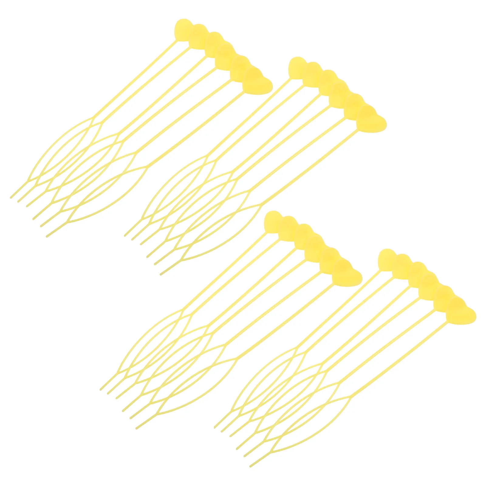 

20Pcs Multifunctional Heart-Shaped Hair Styling Accessory Ideal for Braids Updos Painless Threading Experience