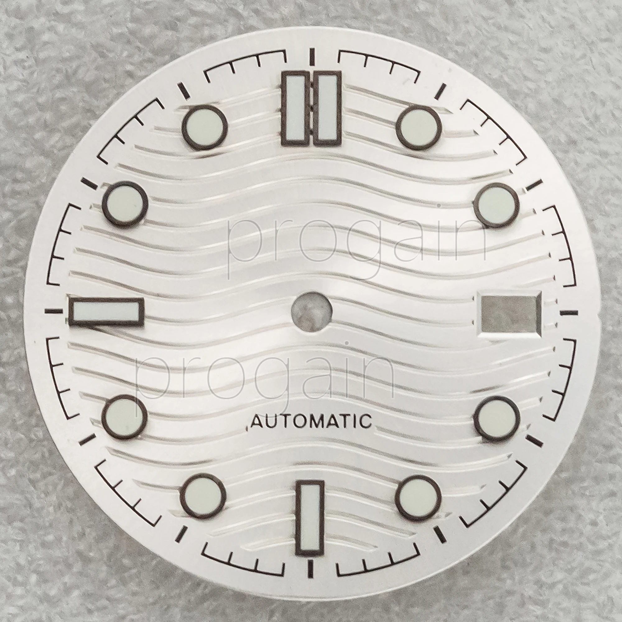 NH35 Dial for Seamaster 300 31MM Green Luminous Faces Watch Parts fit NH35 Movement Accessories Replacements Repair Tools