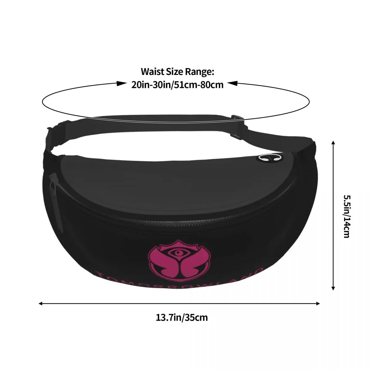 Casual Tomorrowland Fanny Pack Belgian Electronic Dance Music Festival Crossbody Heuptas Voor Reizen Fietsen Telefoon Geldzakje