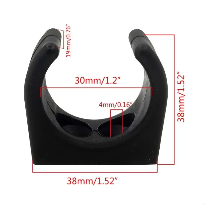 Nylon Kayak & Boat Paddle Holder Clip - usage example