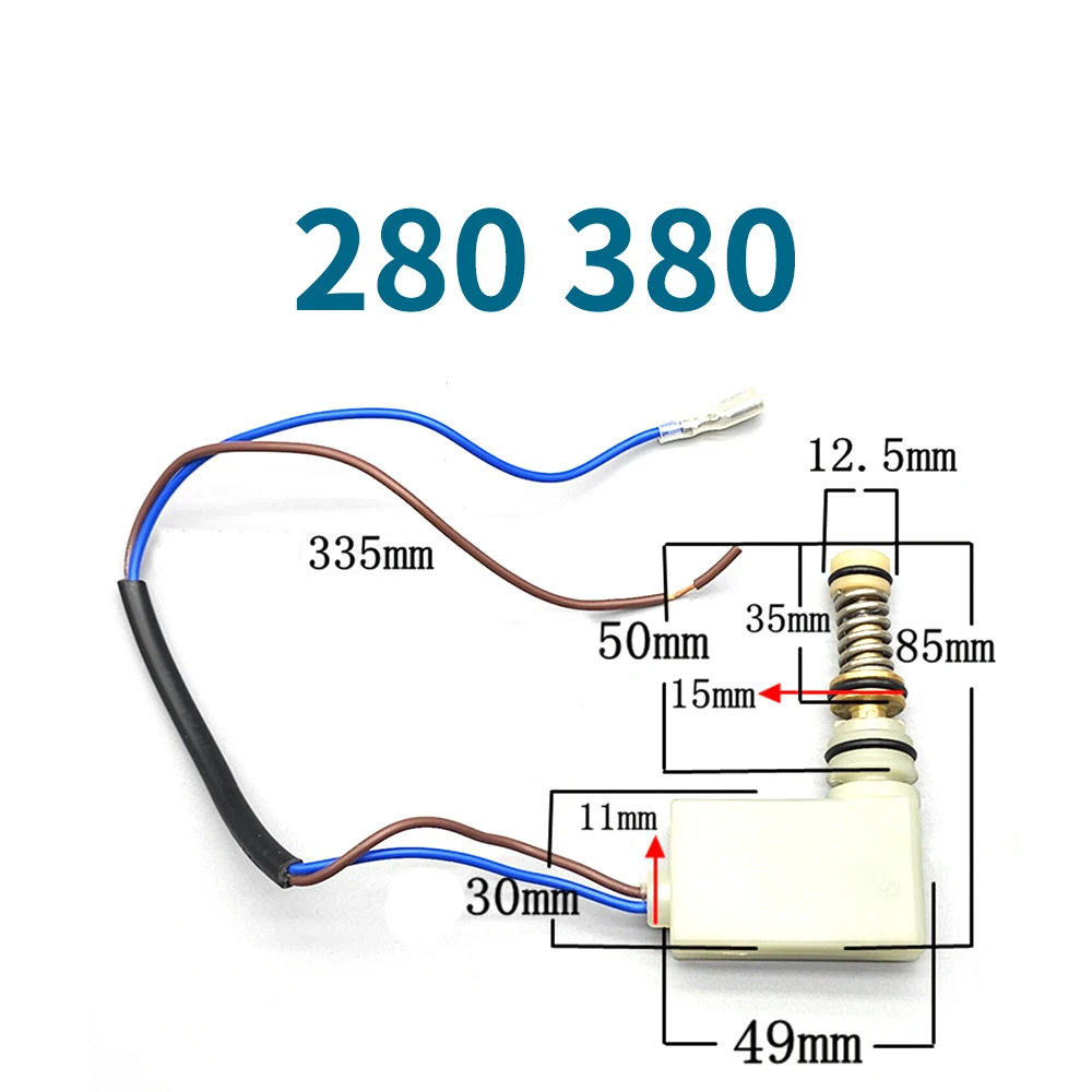 280 380 Switch High-Pressure Washer Toggle Switch Pump Head Micro-Switch for Car Wash Shutdown Protection
