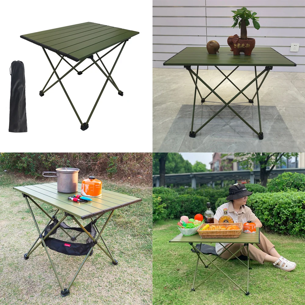 Small Size Folding Table for Picnic and Beach, Lightweight and Portable, Backpacking Tables for Tourist Camping, BBQ, Fishing