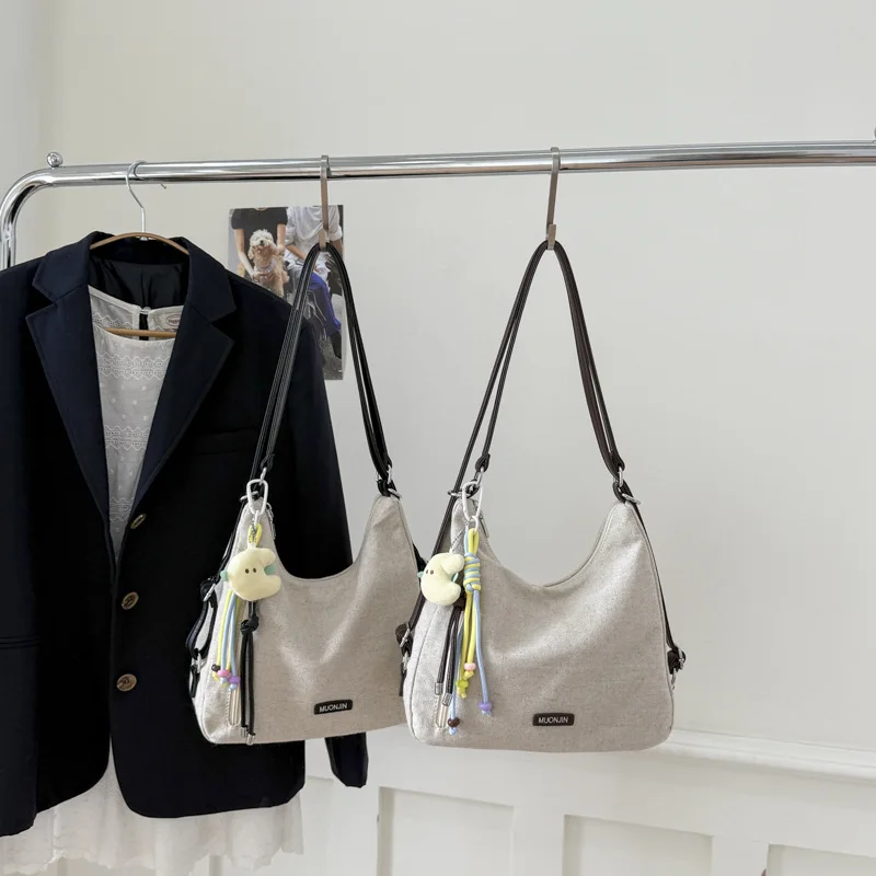 

2025 Summer New Shoulder Bag Korean Simple Solid Color Messenger Bag High Value Large Capacity Casual Handbag