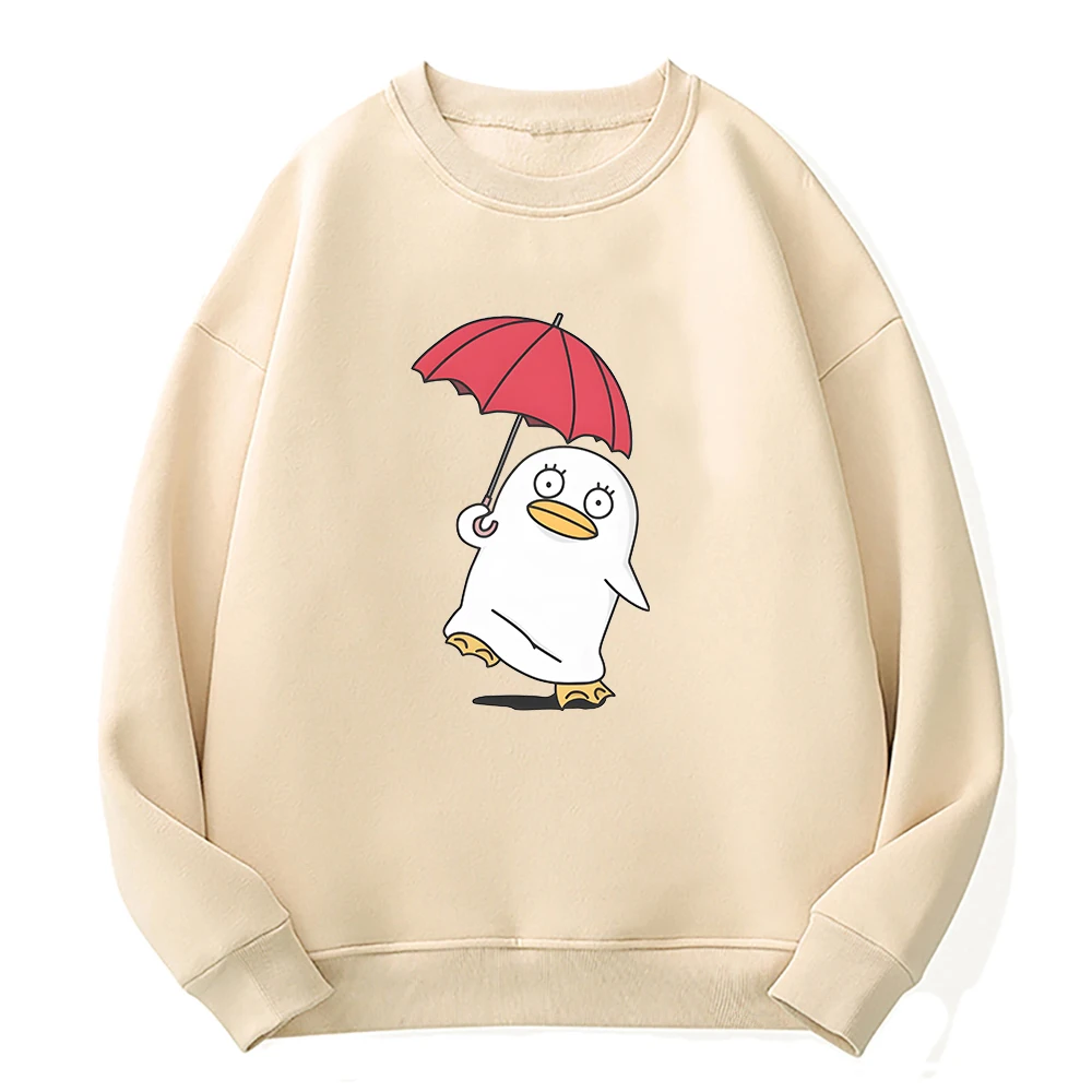 Gintama Elizabeth Hoodie Kawaii Graphic Pullovers Crewneck Sweatshirts Cute Duck Print Hoody Clothes for Women Spring Sudaderas