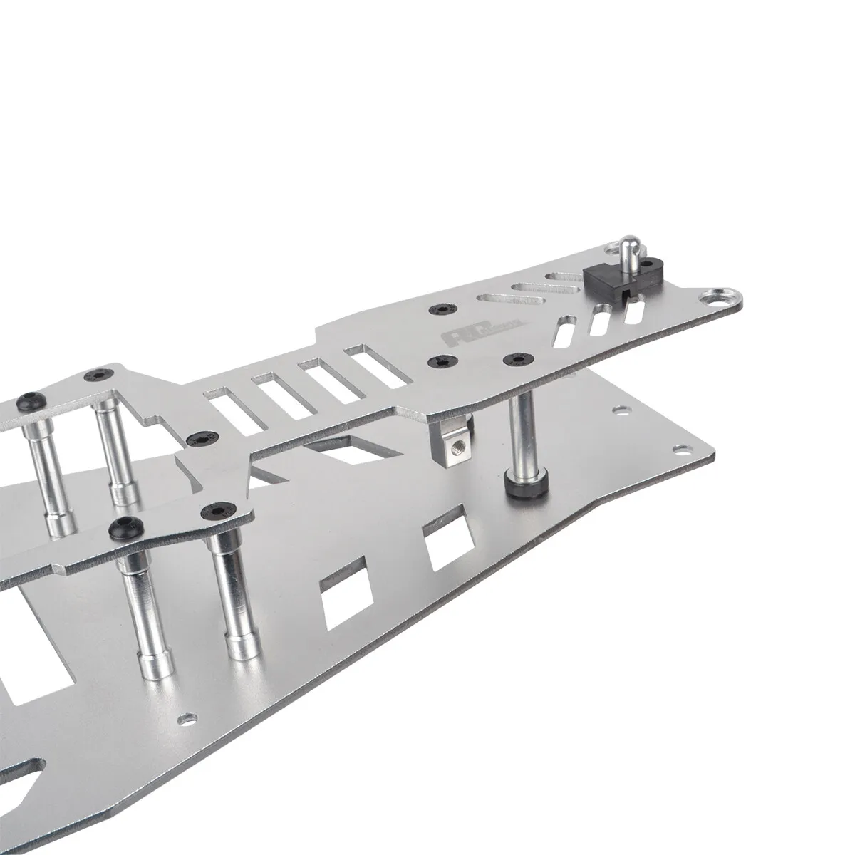 Aluminum Lower Upper Chassis Frame Kit Upgrade Parts For Traxxas Rustler VXL/Rustler/Bandit VXL/Bandit 1/10 2WD RC Buggy Truck