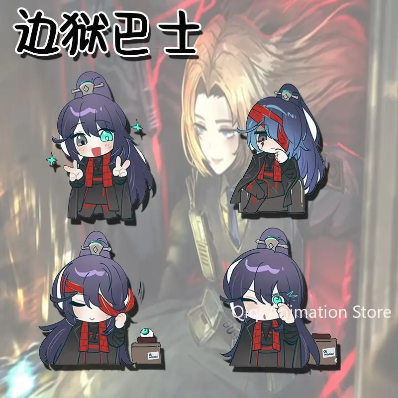 

4PCS Anime Limbus Company Yi Sang Pin Acrylic Brooch Cosplay Cartoon Badge Backpack Clothes Accessories Birthday Gift