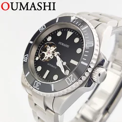 40.7mm watches for men NH38 watch Hollow dial Stainless steel waterproof sapphire glass NH38 Men' watch NH38 Automatic movement