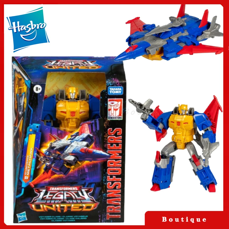 

In stock Hasbro Transformers toysLegacy United Voyage Class G1 Met Alhawk Cybertron Autobots Action Figures Collectible