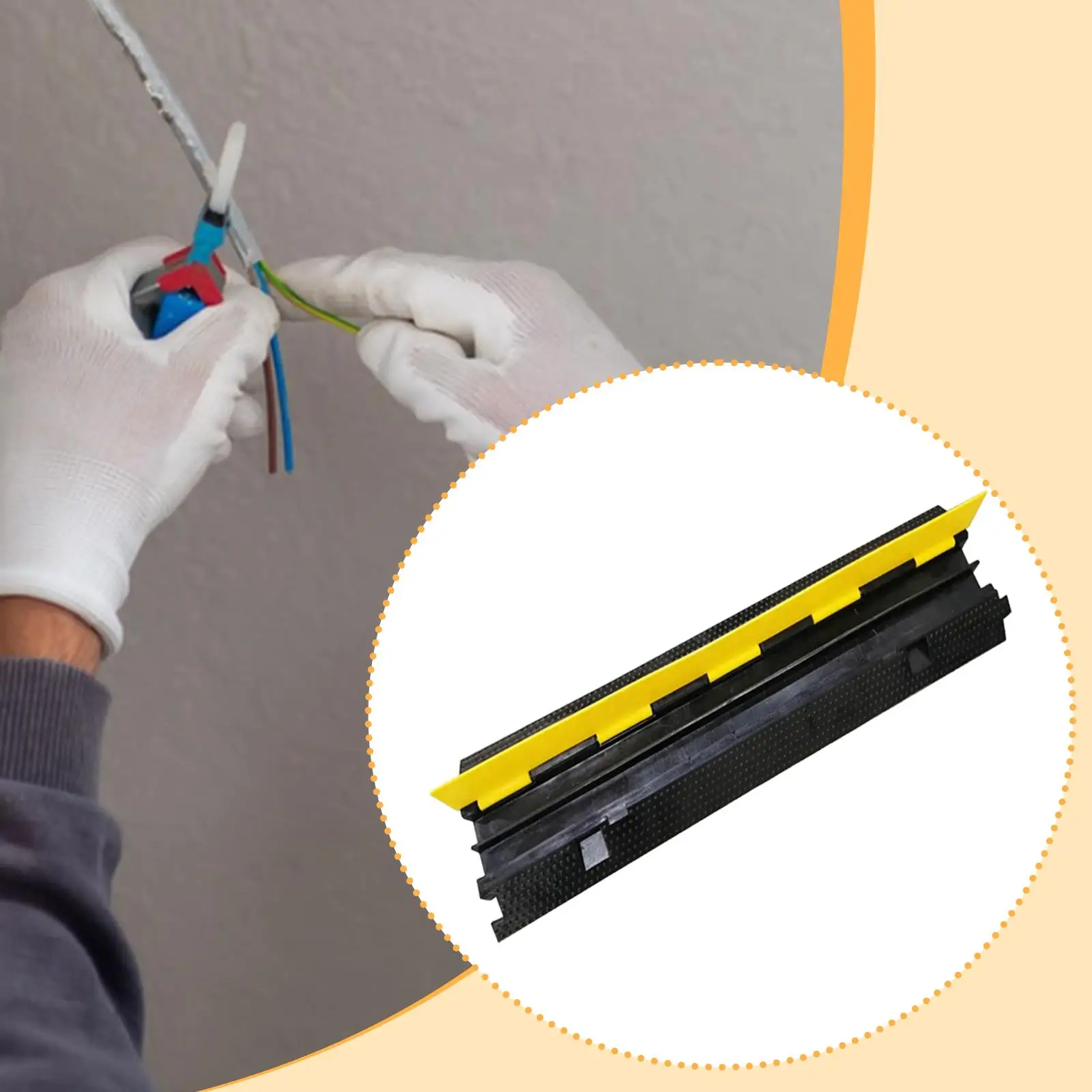 Protector de cable Rampa Manguera de entrada Rampa de cable Cubierta protectora Cubierta de cable para gimnasios