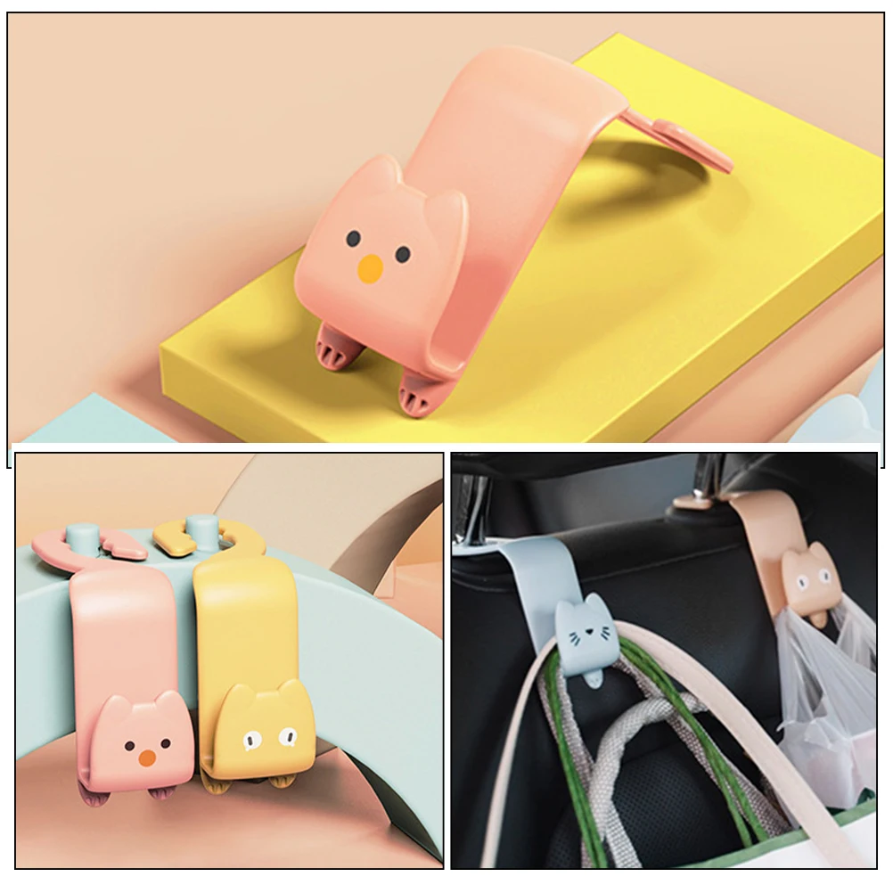 

Car Headrest Hooks Backseat Hanging Hooks Durable Auto Seat Organizers Storage Solutions For Vehicle Easy Installation