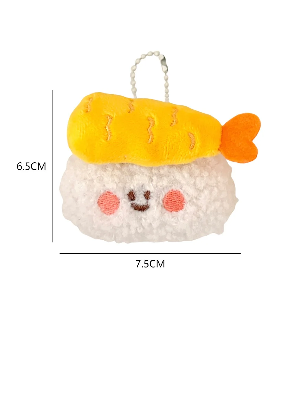 6Pcs Simulieren Nette Lebensmittel Plüsch Puppe Sushi Lebensmittel Anhänger Spielzeug Rucksack Schlüsselbund Anhänger Geburtstag Weihnachten Geschenk Hochzeit Begleiter Geschenk