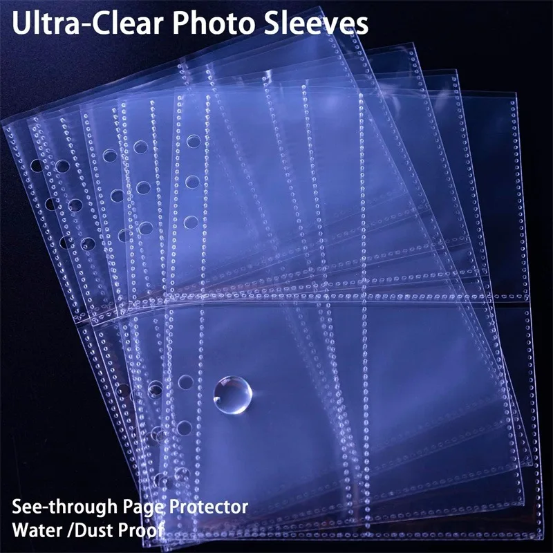 A5 دفتر Photocard الموثق 25 قطعة صفحة (4 شبكات) بولي Leather الجلود فضفاضة ورقة المنظم صور الموثق كتاب Kpop ألبومات الصور بطاقات المعبود #5