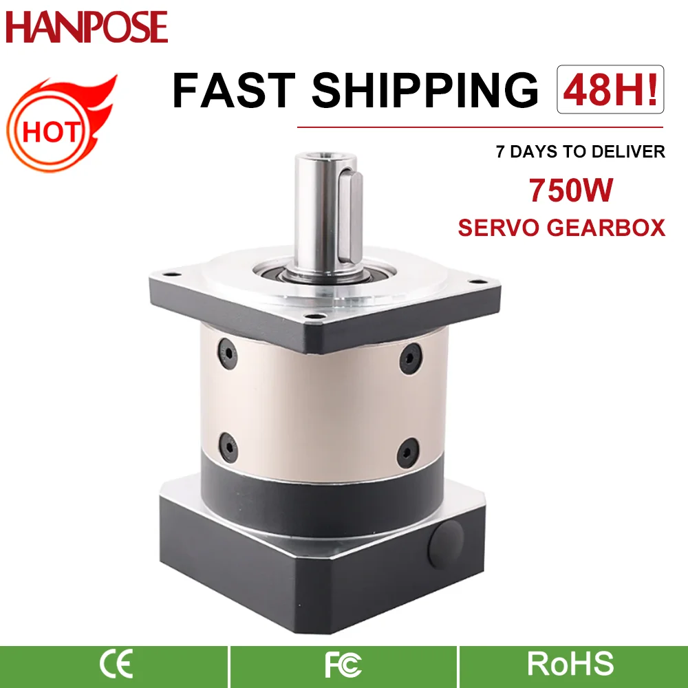 hanpose ac servo motor High precision planetary reducer sewing machine gearbox Servo Motor DLF80-L1-10-J20 750w 5.0A 2.39N.m