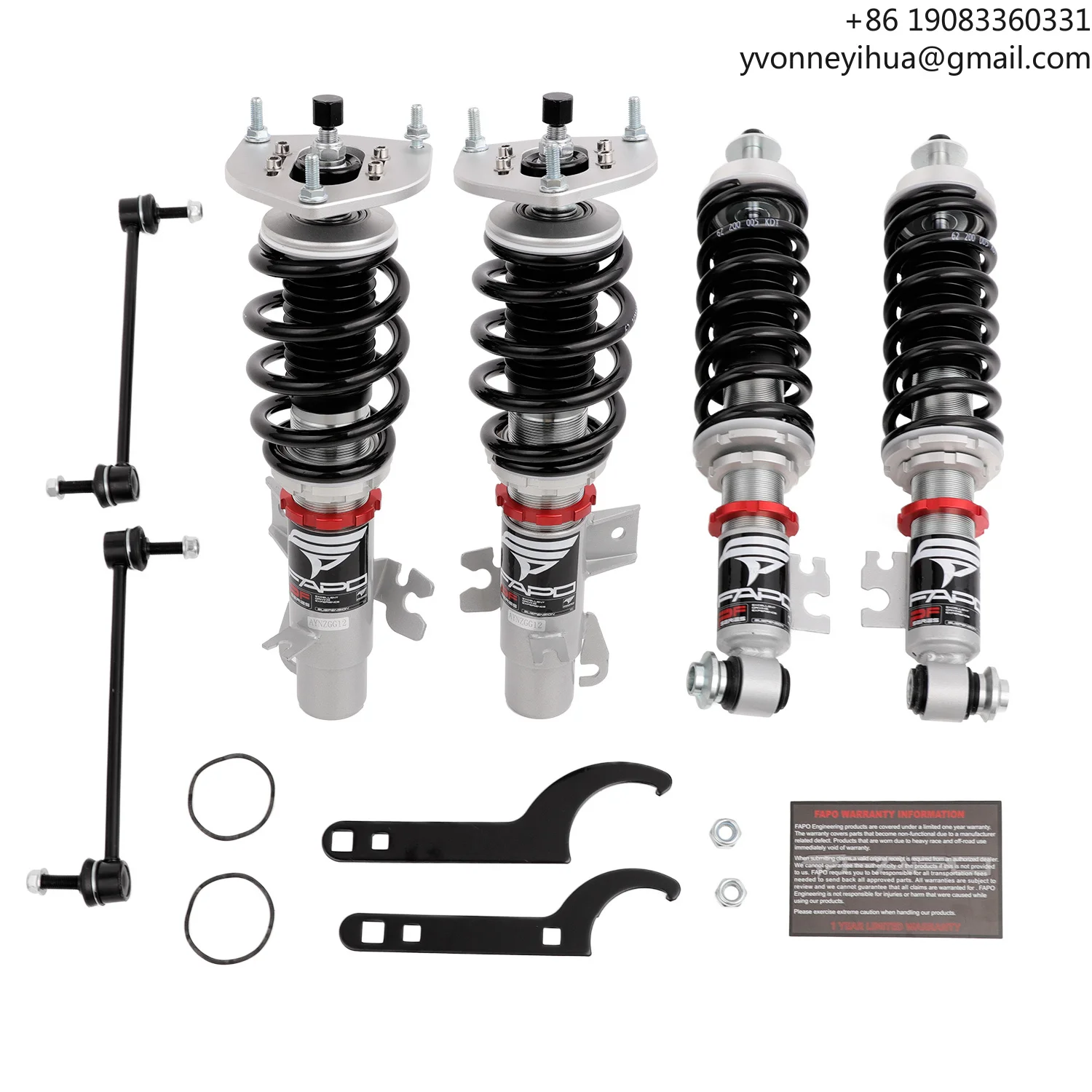 

Hot Sale FAPO PF016620 Mini Cooper/Hatch 2nd Gen R55/R56 2006-2013 Mono-tube Coilovers Suspension Lowering Kits Shock Absorber