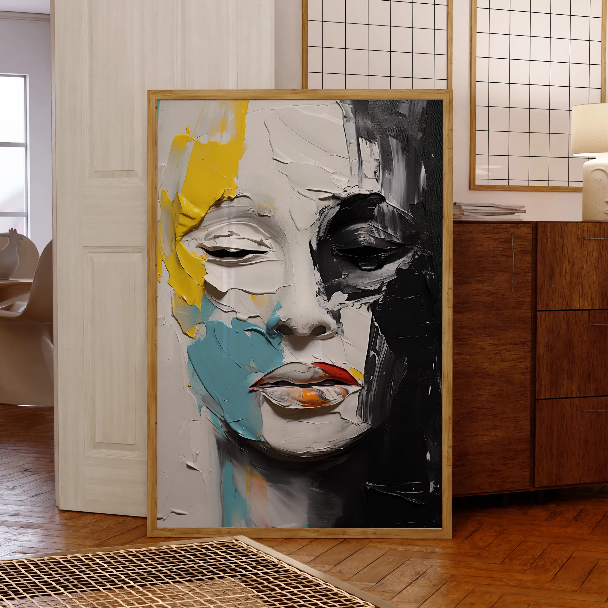 Moderne abstrakte versteckte Emotionen Farb malerei Kunstdruck Poster Leinwand Bild für Wohnzimmer Schlafzimmer Wand kunst Wohnkultur