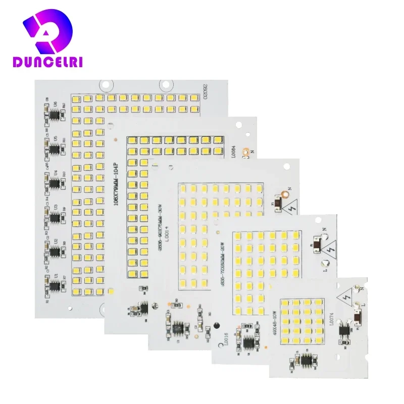 LED SMD 2835 Chip 10W 20W 30W 50W 100W Flood Light Beads AC 220V-240V Led Floodlight Lamp DIY For Outdoor Lighting Spotlight