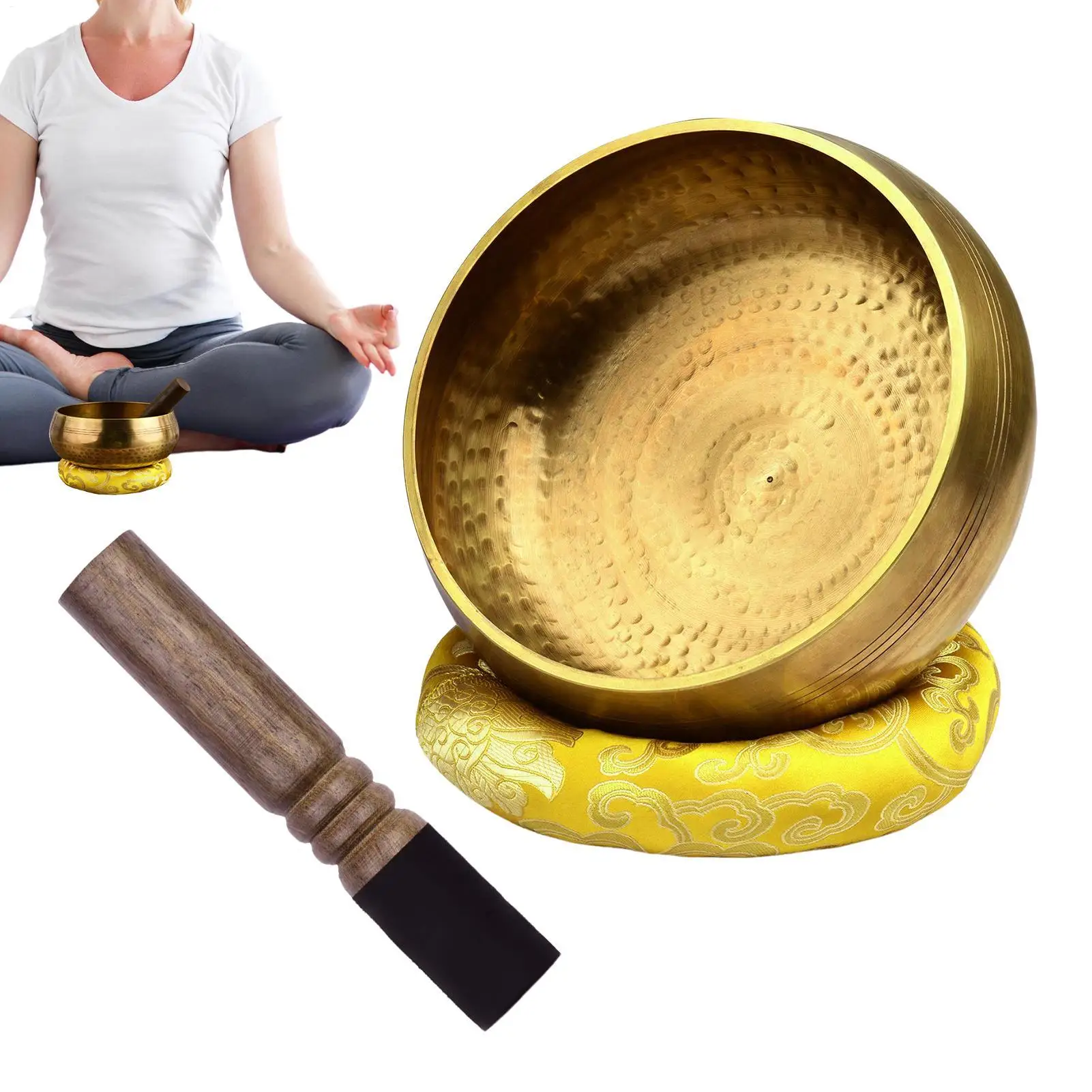 

Sound Bowl Nepal Brass Sound Bath With Pure Tone Spiritual Decorative Chimes Home Decor Sleep Aid For Adults Men Yoga Therapists