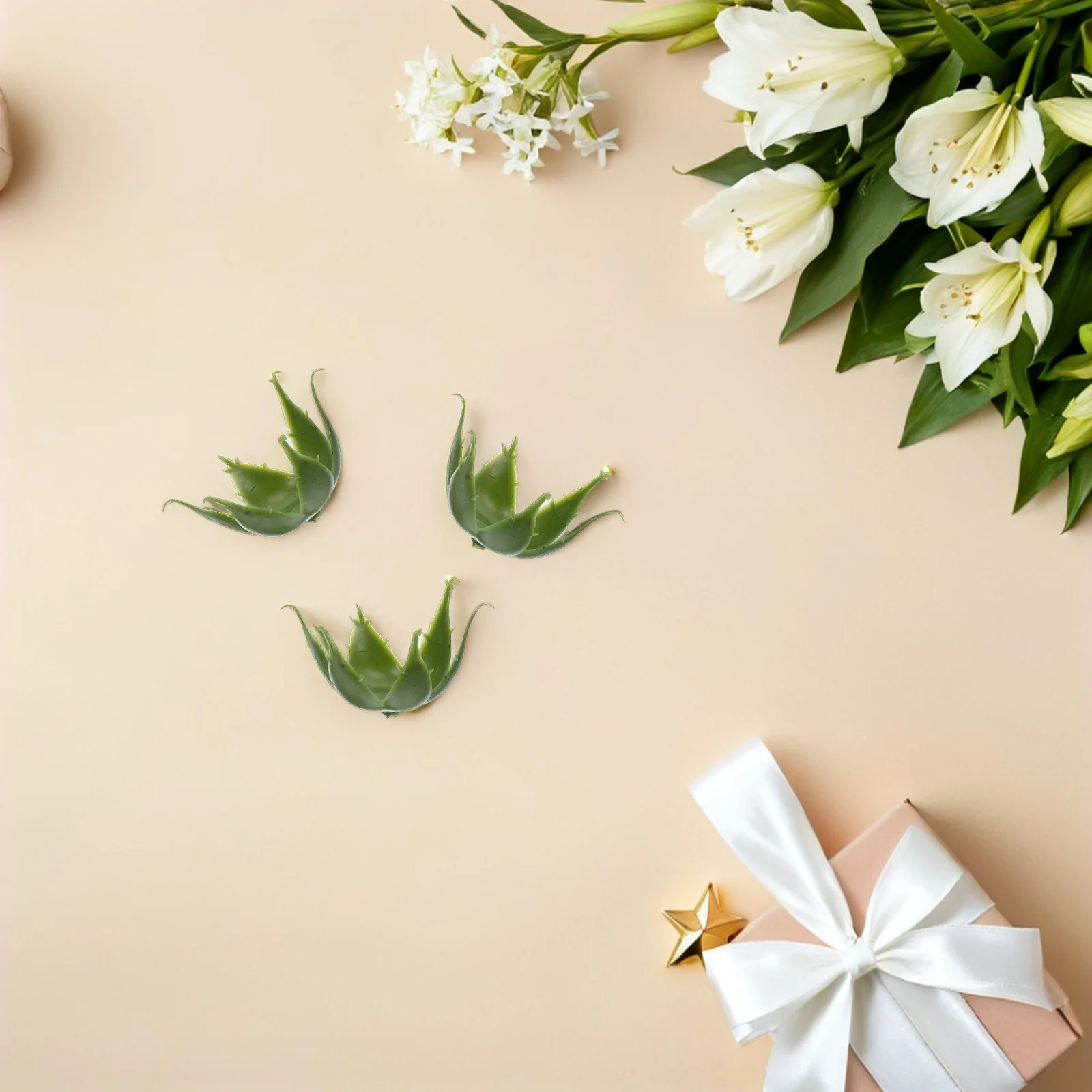 

120pcs Flower Sepals Artificial Rose Leaves Artificial Flower Receptacle For Diy Bouquet Craft Floral Arrangement Supplies